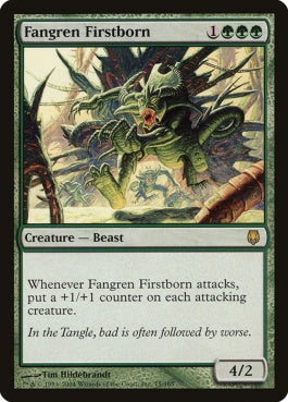 naokuroshop MTG [DST][075][緑][R][EN][ファングレンの初仔/Fangren Firstborn] NM