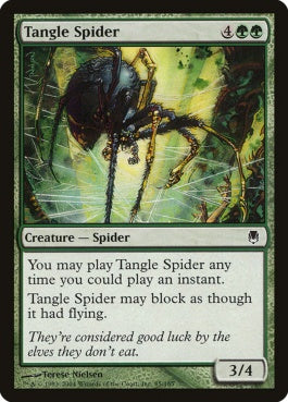 naokuroshop MTG [DST][085][緑][C][EN][絡み森の蜘蛛/Tangle Spider] NM