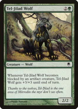 naokuroshop MTG [DST][088][緑][C][EN][テル＝ジラードの狼/Tel-Jilad Wolf] NM