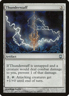 naokuroshop MTG [DST][153][茶][U][JP][雷鳴の杖/Thunderstaff] NM