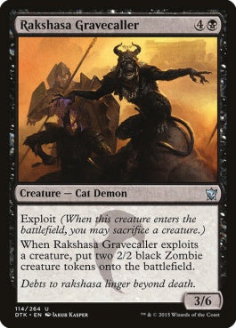 naokuroshop MTG [DTK][114][黒][U][EN][ラクシャーサの墓呼び/Rakshasa Gravecaller] NM