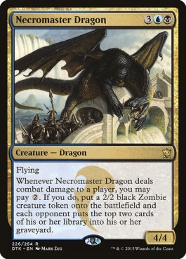 naokuroshop MTG [DTK][226][多][R][EN][屍術使いのドラゴン/Necromaster Dragon] NM