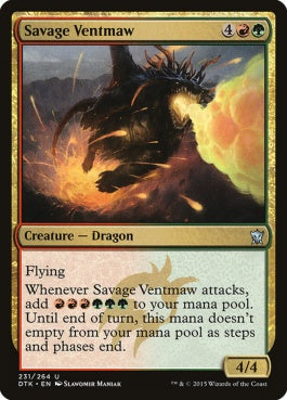 naokuroshop MTG [DTK][231][多][U][EN][凶暴な熱口/Savage Ventmaw] NM