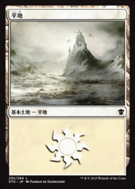 naokuroshop MTG [DTK][252][土地][C][JP][平地/Plains] NM