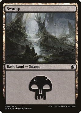 naokuroshop MTG [DTK][257][土地][C][EN][沼/Swamp] NM