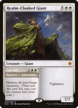 naokuroshop MTG [ELD][026][白][M][EN][王国まといの巨人/Realm-Cloaked Giant] NM