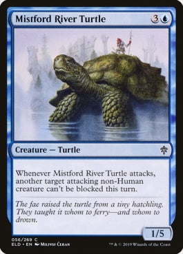 naokuroshop MTG [ELD][056][青][C][EN][ミストフォードの亀/Mistford River Turtle] NM