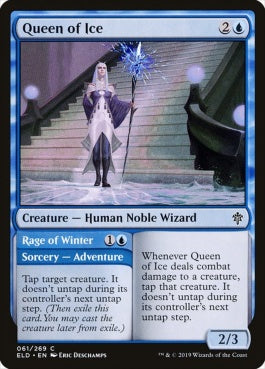 naokuroshop MTG [ELD][061][青][C][EN][氷の女王/Queen of Ice] NM