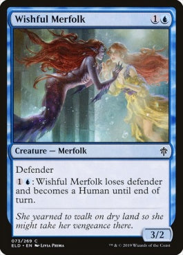 naokuroshop MTG [ELD][073][青][C][EN][切望するマーフォーク/Wishful Merfolk] NM