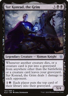 naokuroshop MTG [ELD][107][黒][U][EN][厳格な者、コンラッド卿/Syr Konrad, the Grim] NM