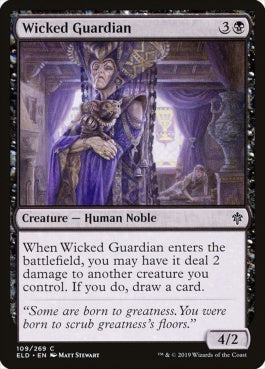 naokuroshop MTG [ELD][109][黒][C][EN][意地悪な後見人/Wicked Guardian] NM