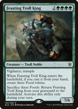 naokuroshop MTG [ELD][152][緑][R][EN][貪るトロールの王/Feasting Troll King] NM