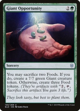 naokuroshop MTG [ELD][159][緑][U][EN][巨大な好機/Giant Opportunity] NM