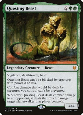 naokuroshop MTG [ELD][171][緑][M][EN][探索する獣/Questing Beast] NM