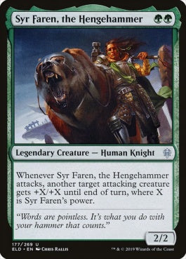 naokuroshop MTG [ELD][177][緑][U][EN][ヘンジの槌、ファレン卿/Syr Faren, the Hengehammer] NM