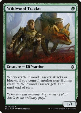 naokuroshop MTG [ELD][183][緑][C][EN][僻森の追跡者/Wildwood Tracker] NM