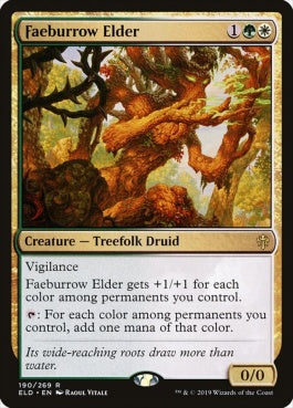 naokuroshop MTG [ELD][190][多][R][EN][フェイ庄の古老/Faeburrow Elder] NM