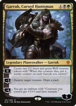 naokuroshop MTG [ELD][191][多][M][EN][呪われた狩人、ガラク/Garruk, Cursed Huntsman] NM