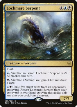 naokuroshop MTG [ELD][195][多][R][EN][メア湖の海蛇/Lochmere Serpent] NM