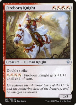 naokuroshop MTG [ELD][210][多][U][EN][火生まれの騎士/Fireborn Knight] NM