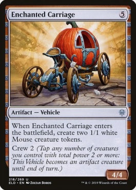 naokuroshop MTG [ELD][218][茶][U][EN][魔法の馬車/Enchanted Carriage] NM