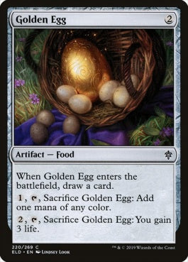 naokuroshop MTG [ELD][220][茶][C][EN][黄金の卵/Golden Egg] NM