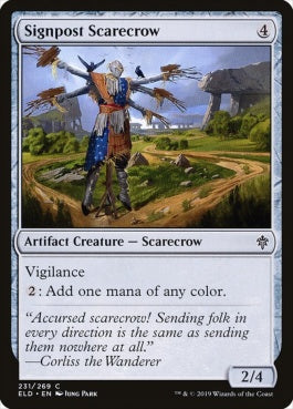 naokuroshop MTG [ELD][231][茶][C][EN][道標のカカシ/Signpost Scarecrow] NM