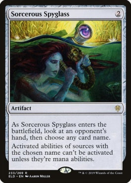 naokuroshop MTG [ELD][233][茶][R][EN][魔術遠眼鏡/Sorcerous Spyglass] NM