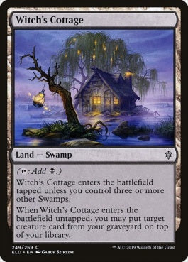 naokuroshop MTG [ELD][249][土地][C][EN][魔女の小屋/Witch's Cottage] NM