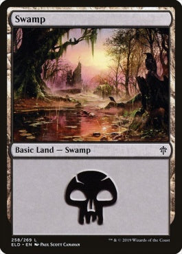 naokuroshop MTG [ELD][258][土地][C][EN][沼/Swamp] NM