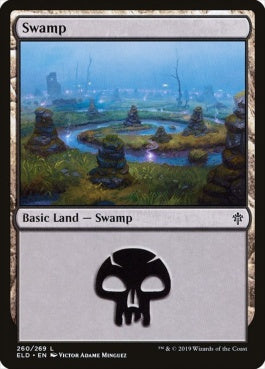 naokuroshop MTG [ELD][260][土地][C][EN][沼/Swamp] NM