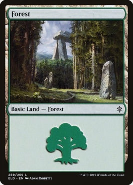 naokuroshop MTG [ELD][269][土地][C][EN][森/Forest] NM