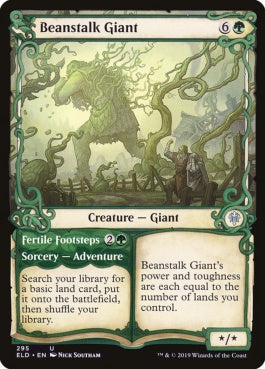 naokuroshop MTG [ELD][295][緑][U][EN][豆の木の巨人/Beanstalk Giant] NM