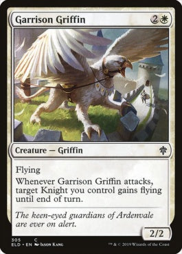 naokuroshop MTG [ELD][305][白][C][EN][駐屯地のグリフィン/Garrison Griffin] NM