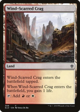 naokuroshop MTG [ELD][308][土地][C][EN][風に削られた岩山/Wind-Scarred Crag] NM