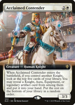 naokuroshop MTG [ELD][334][白][R][EN][評判高い挑戦者/Acclaimed Contender] NM