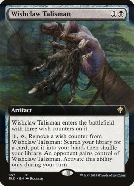 naokuroshop MTG [ELD][357][黒][R][EN][願い爪のタリスマン/Wishclaw Talisman] NM