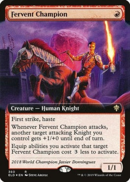 naokuroshop MTG [ELD][360][赤][R][EN][熱烈な勇者/Fervent Champion] NM