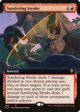 naokuroshop MTG [ELD][366][赤][R][EN][切り離す一撃/Sundering Stroke] NM