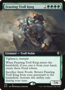 naokuroshop MTG [ELD][368][緑][R][EN][貪るトロールの王/Feasting Troll King] NM