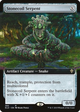 naokuroshop MTG [ELD][385][茶][R][EN][石とぐろの海蛇/Stonecoil Serpent] NM