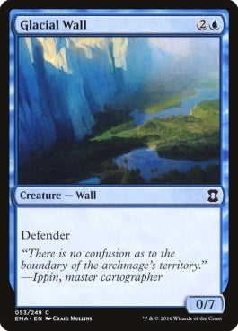 naokuroshop MTG [EMA][053][青][C][EN][氷河の壁/Glacial Wall] NM