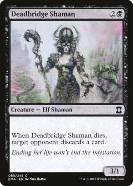 naokuroshop MTG [EMA][085][黒][C][EN][死橋のシャーマン/Deadbridge Shaman] NM