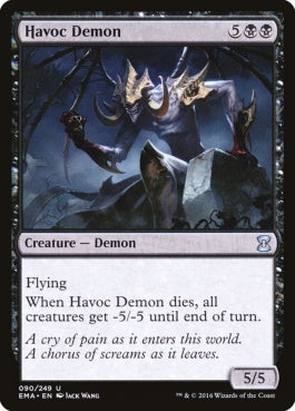 naokuroshop MTG [EMA][090][黒][U][EN][大荒れの悪魔/Havoc Demon] NM