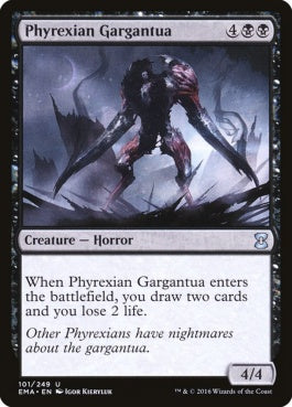 naokuroshop MTG [EMA][101][黒][U][EN][ファイレクシアのガルガンチュア/Phyrexian Gargantua] NM