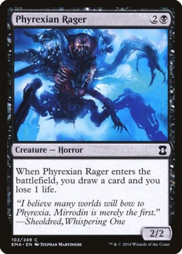 naokuroshop MTG [EMA][102][黒][C][EN][ファイレクシアの憤怒鬼/Phyrexian Rager] NM