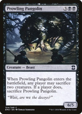 naokuroshop MTG [EMA][104][黒][C][EN][うろつくセンザンコウ/Prowling Pangolin] NM