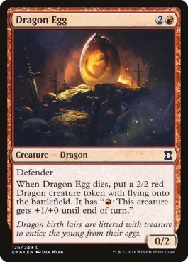 naokuroshop MTG [EMA][126][赤][C][EN][ドラゴンの卵/Dragon Egg] NM