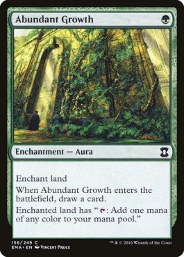 naokuroshop MTG [EMA][156][緑][C][EN][豊かな成長/Abundant Growth] NM