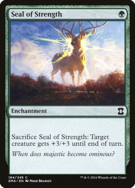 naokuroshop MTG [EMA][184][緑][C][EN][力の印章/Seal of Strength] NM